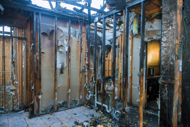 Professional Fire Damage Repair technician working in Pennsauken, NJ
